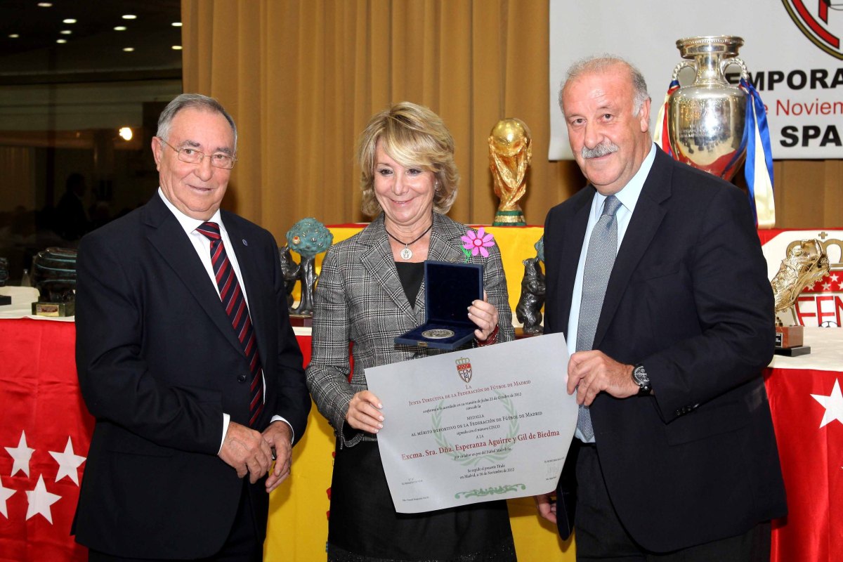 İspanya Milli Takımı Teknik Direktörü Del Bosque ile